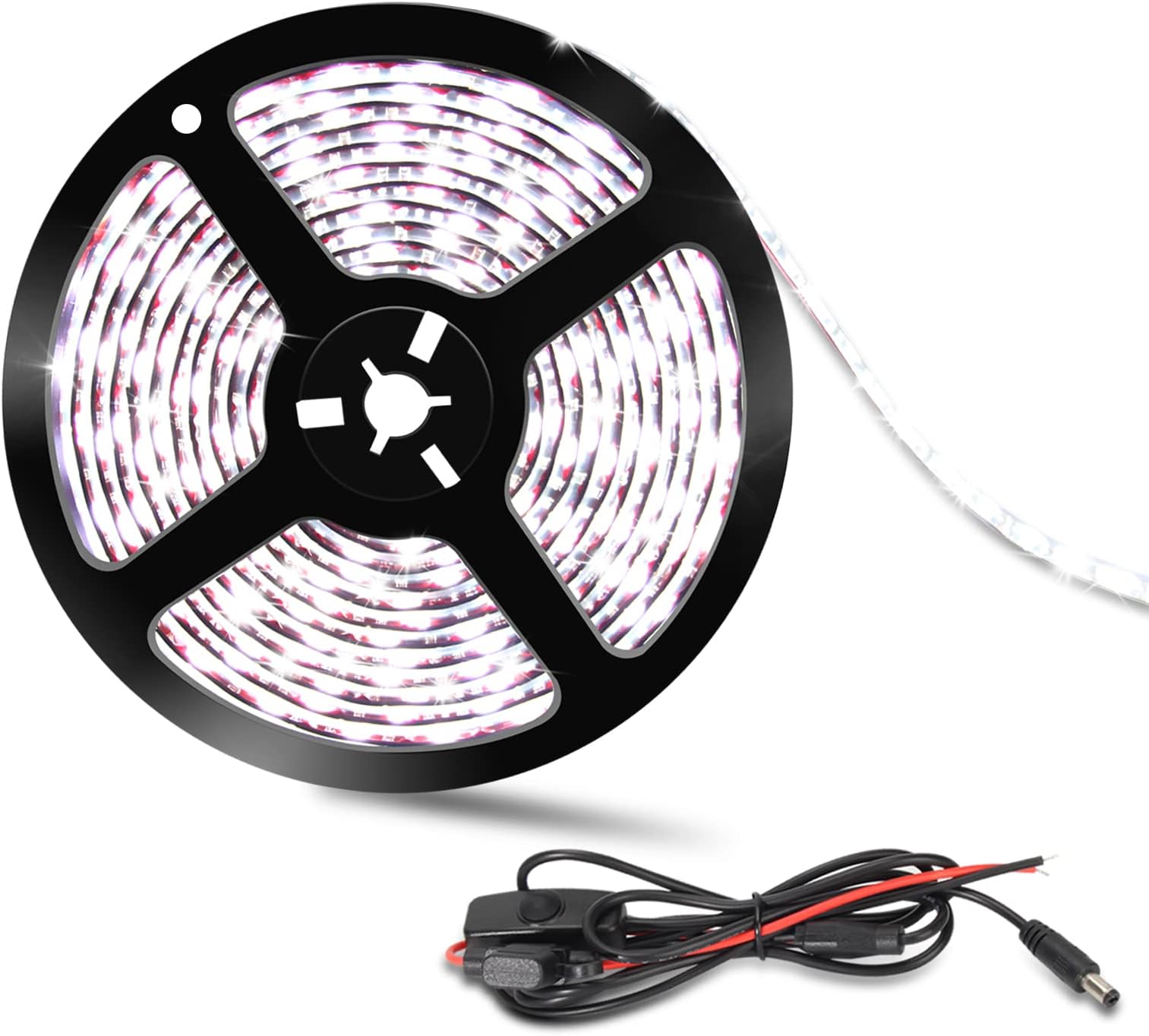 OPL5 RV Led Awning Party Lights White, 16.4FT/5M 12V RV Camper LED Awning Lights White