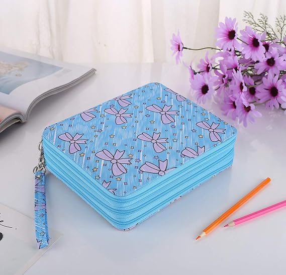 Shulaner pencil case 120 slots, Gekleurde Potlood Case met Rits