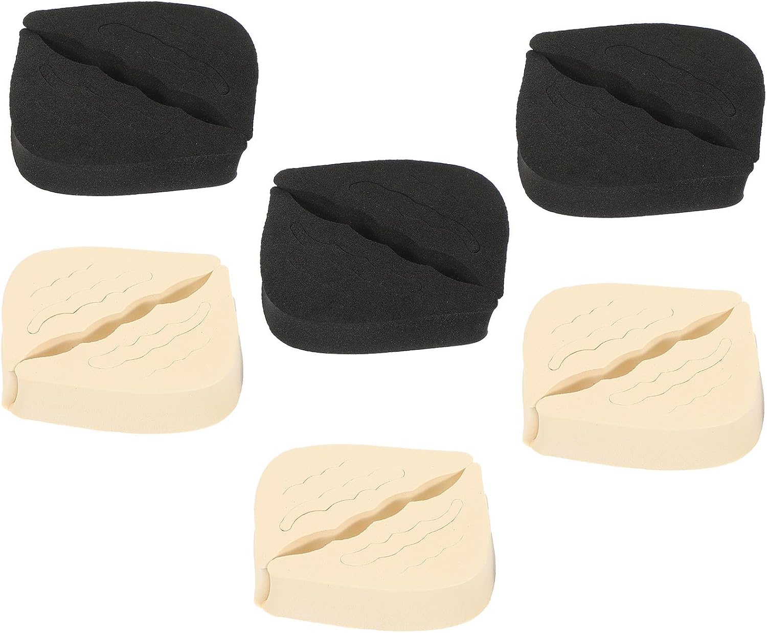 6 Pairs Adjustable Eva Shoe Toe Inserts for Women Comfortable and Reusable Shoe Toe Filler Inserts for Pumps Random Color