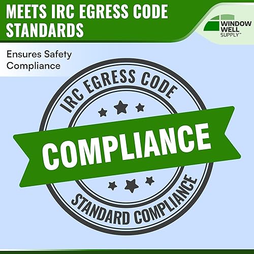 Miniatura 25 de Bolt-On Steel Egress Basement Ladder – Heavy-Duty Window Well Escape Ladder, Permanent Safety Solution, Fits Most Basement Windows, White