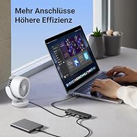 UGREEN 4 Portos USB 3.0 Hub Elosztó 5Gbps Gyors Adatátvitel MacBook iMac Surface Dell Laptop PC Merevlemez Pendrive 15cm Fekete 7
