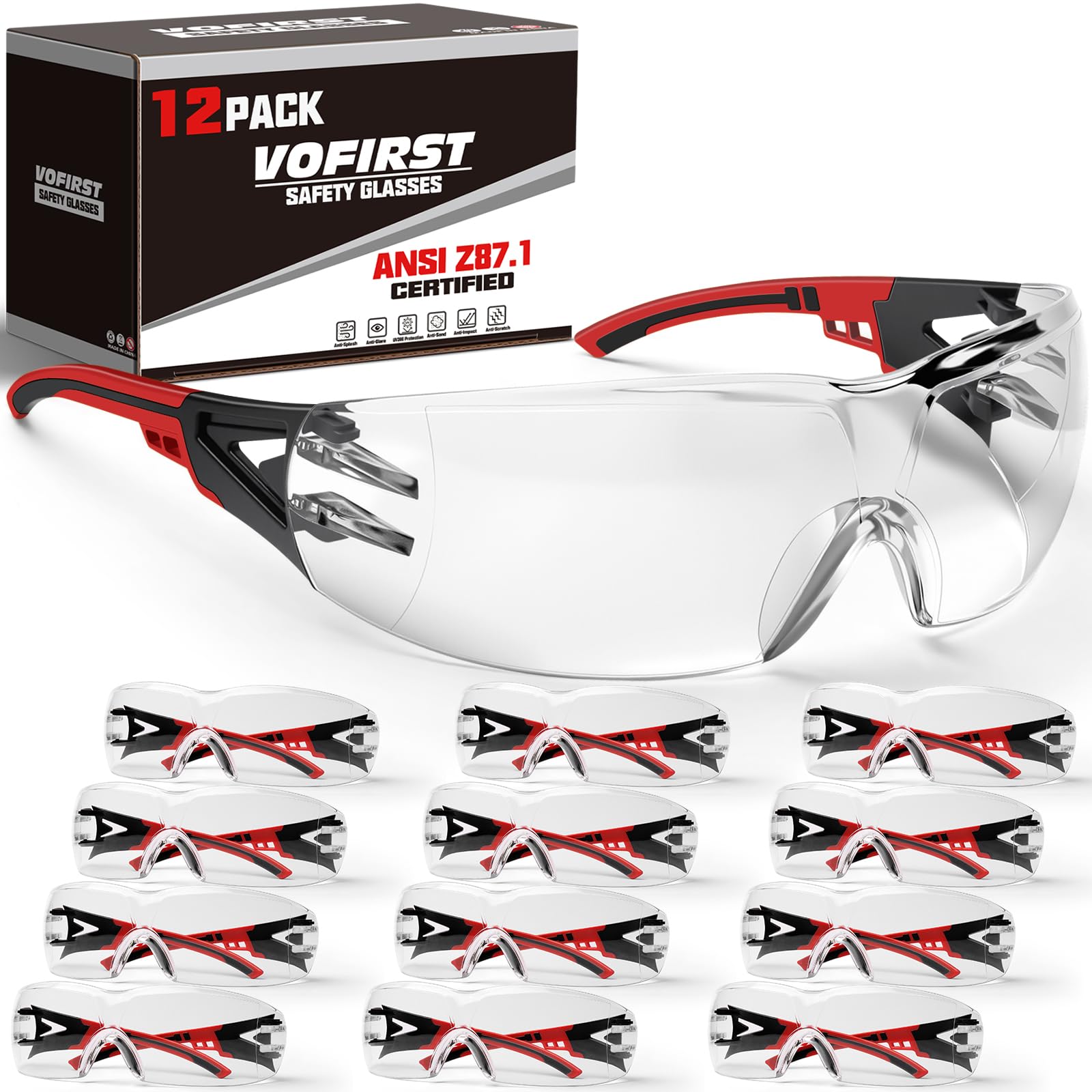Bulk Safety Glasses - UV Protection -8