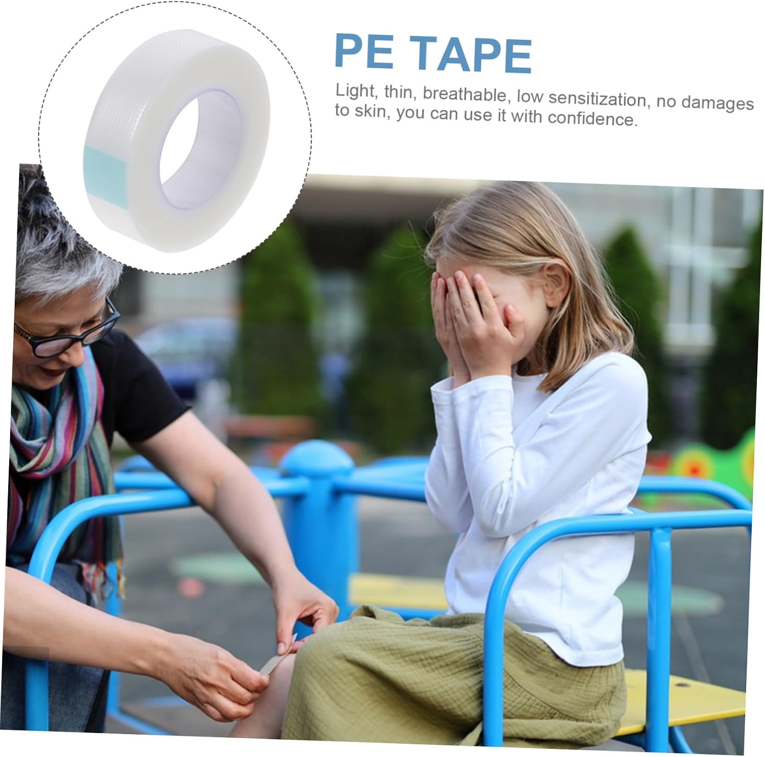 12rolls Non-Woven Dressing Tape Breathable for Flexible and Easy to Cut for Skin Care and Protection