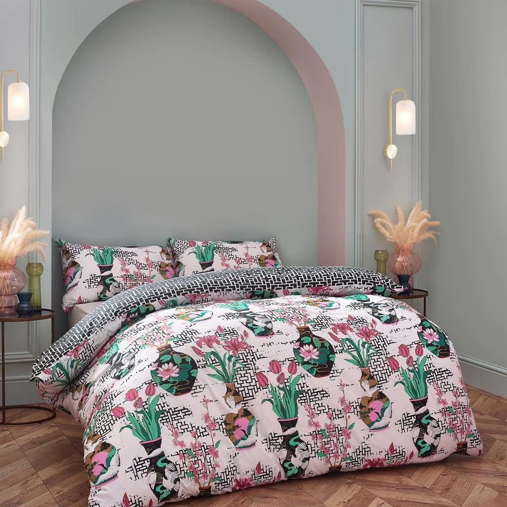 furn. Ishiko Duvet Cover Set - King - White