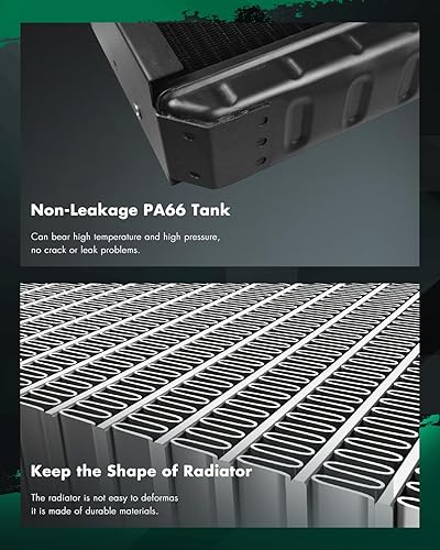 Vista 828 de SCITOO Reemplazo completo del radiador de aluminio para 1993-1998 para Toyota para T100 2.7L 3.0L 3.4L 2090 Radiador