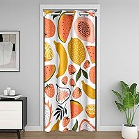 Vista 15 de jejeloiu Bonita cortina de puerta de ciervo para puerta, privacidad, 34 x 80 pulgadas, para niñas, niños, sala de caza, estampado de pata de oso