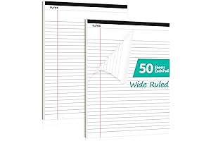 8 1/2 x 11 Note Pads with Lines: SUNEE Legal Pads for Effortless Note-Taking