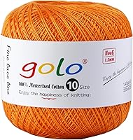 Vista 30 de golo 24 bolas hilo de ganchillo tamaño 10 hilo para tejer a mano hilo de ganchillo 10-24-1