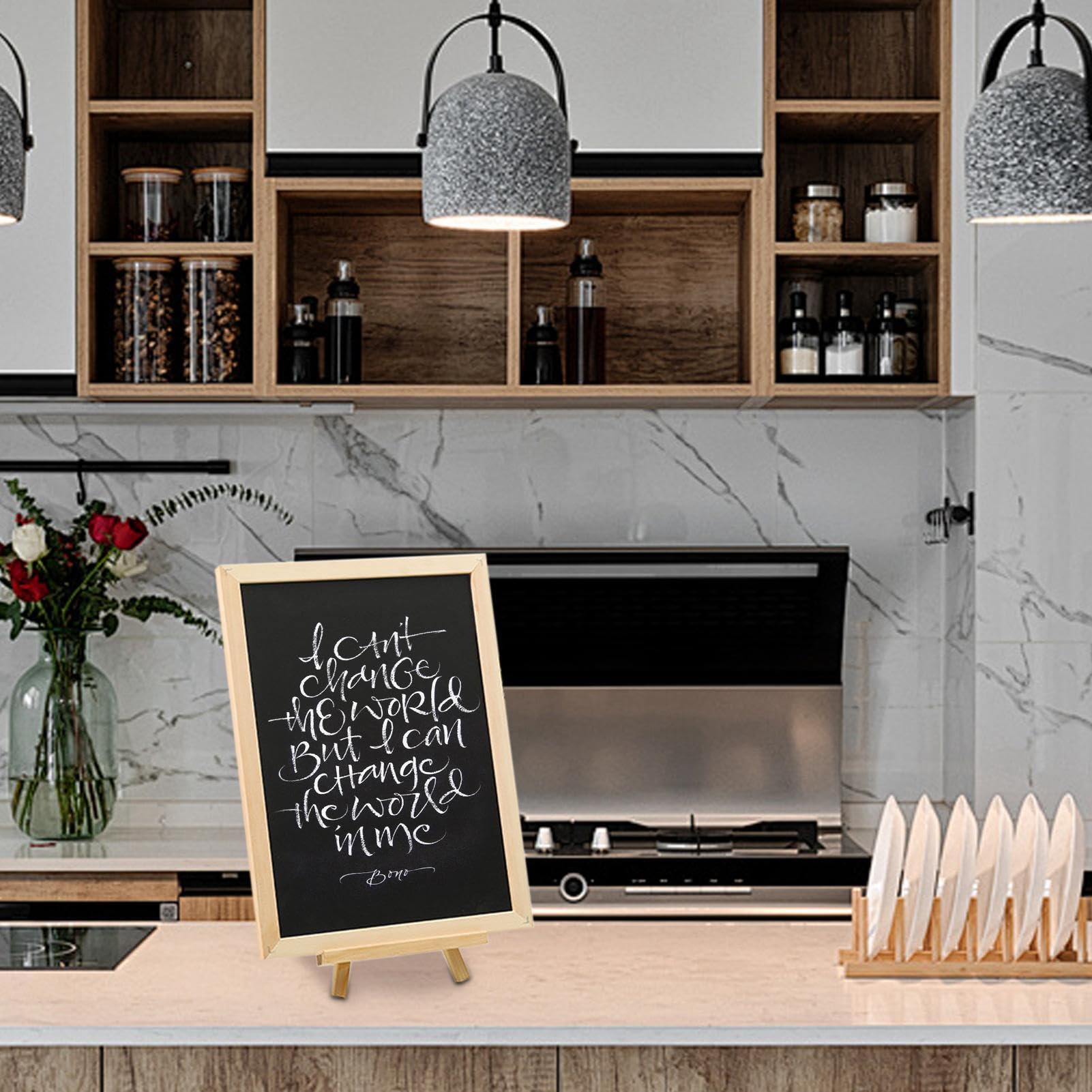 Magnetyczna tablica do kanapek, ramka na tablicę kredową ze stojakiem | dwustronna tablica do restauracji, na wesela, sklepy, kawiarnie, imprezy, do użytku wewnątrz i na zewnątrz