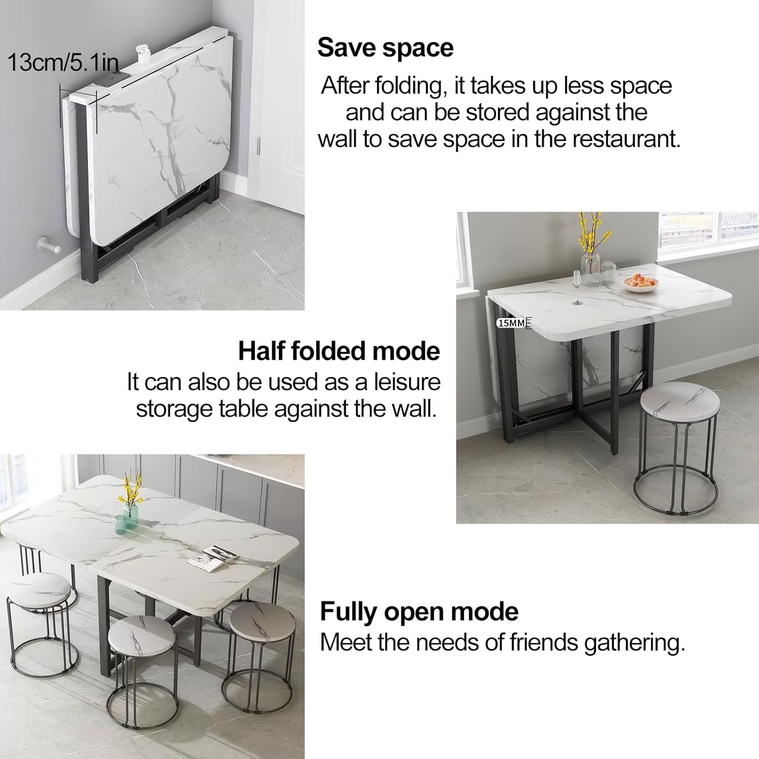 伸縮式ダイニングテーブル バタフライ 天板 2人～4人 単体 幅70 幅110