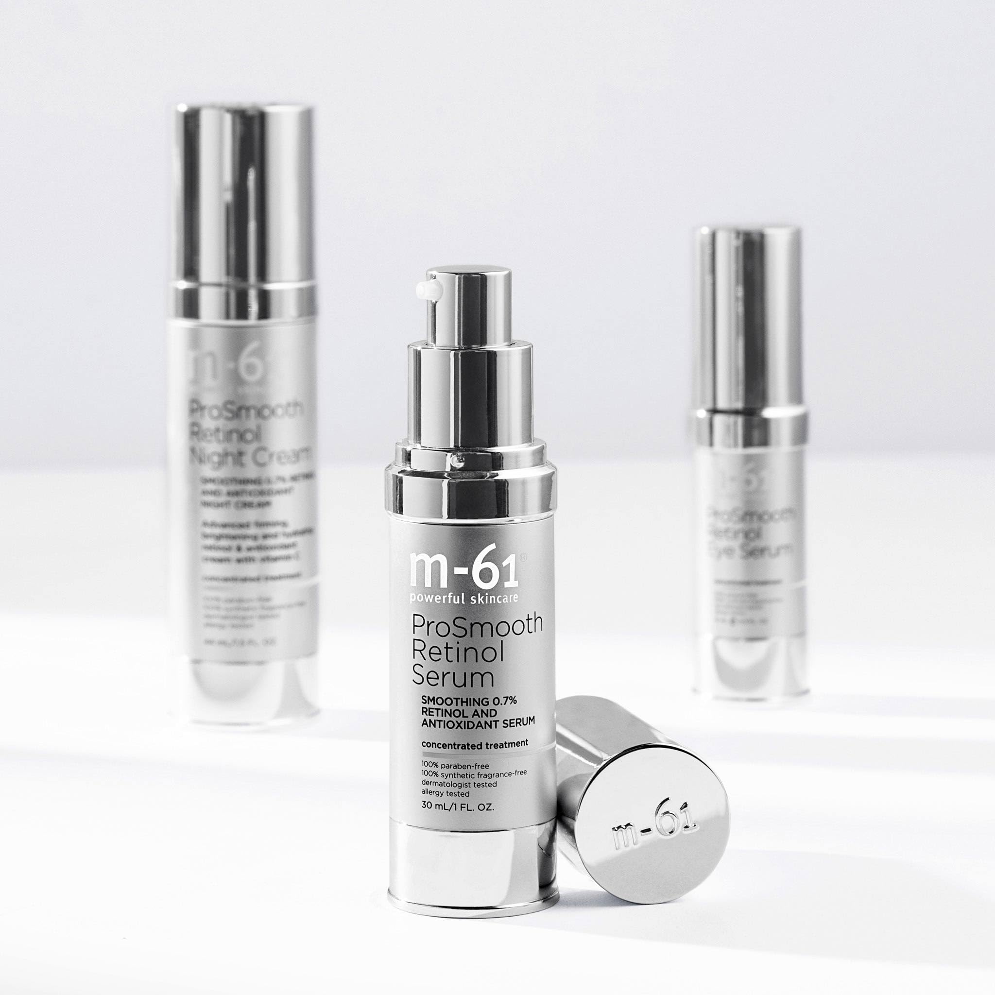 m-61 ProSmooth Retinol Serum | 0.7% Non-Irritating Retinol + Antioxidant Serum With Vitamin C. Dermatologist Tested With Clinical Trial Results. For Mature, Aging Skin - 1 Fl Oz