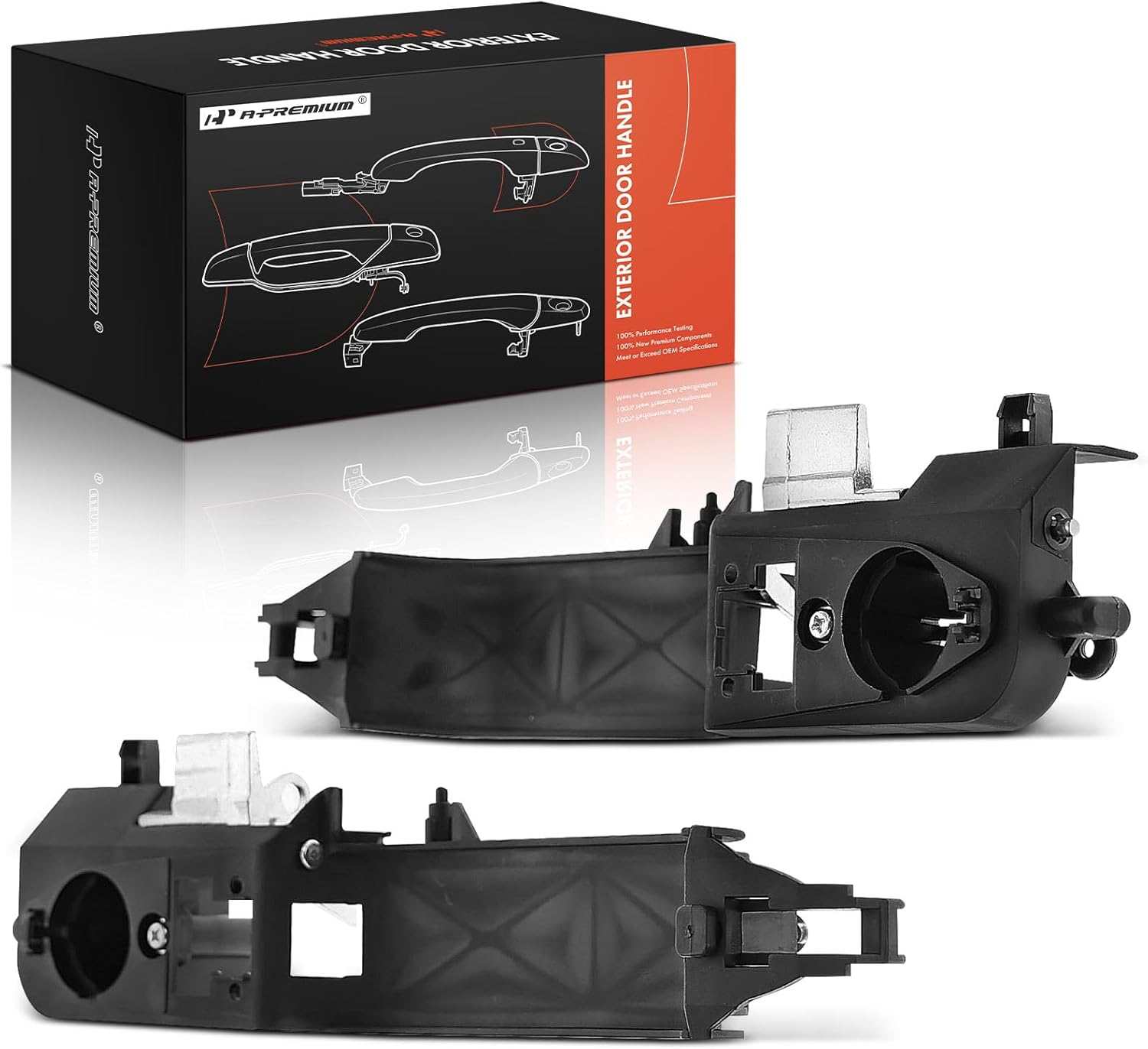 A-Premium 2Pcs Exterior Door Handle Reinforcement Brackets Compatible with Ford Focus 2002-2007, Front Driver and Passenger Side