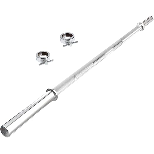 Kore Solid Steel Plain Bar with Locks 6 Feet
