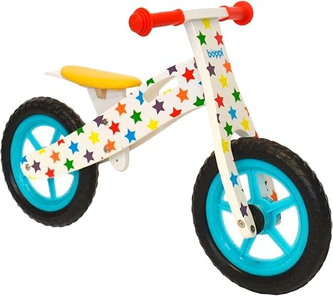 boppi® Bici Senza Pedali in Legno 2-5 Anni - Stelle : Giochi e giocattoli