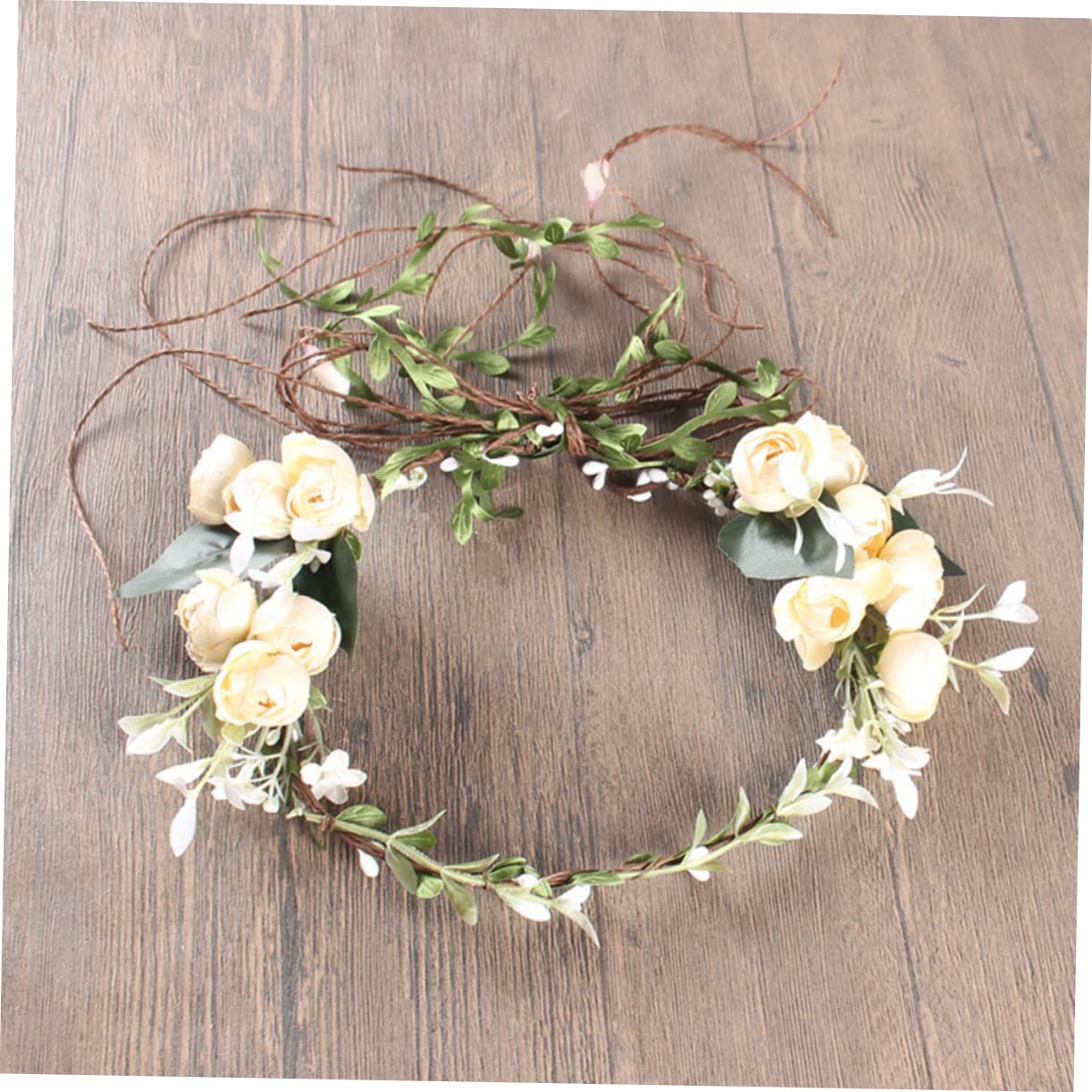 MAGICLULU 2piezas Guirnalda De Flores Simuladas Bohemia Para Cabeza Tocado Para Bodas y Fotografía
