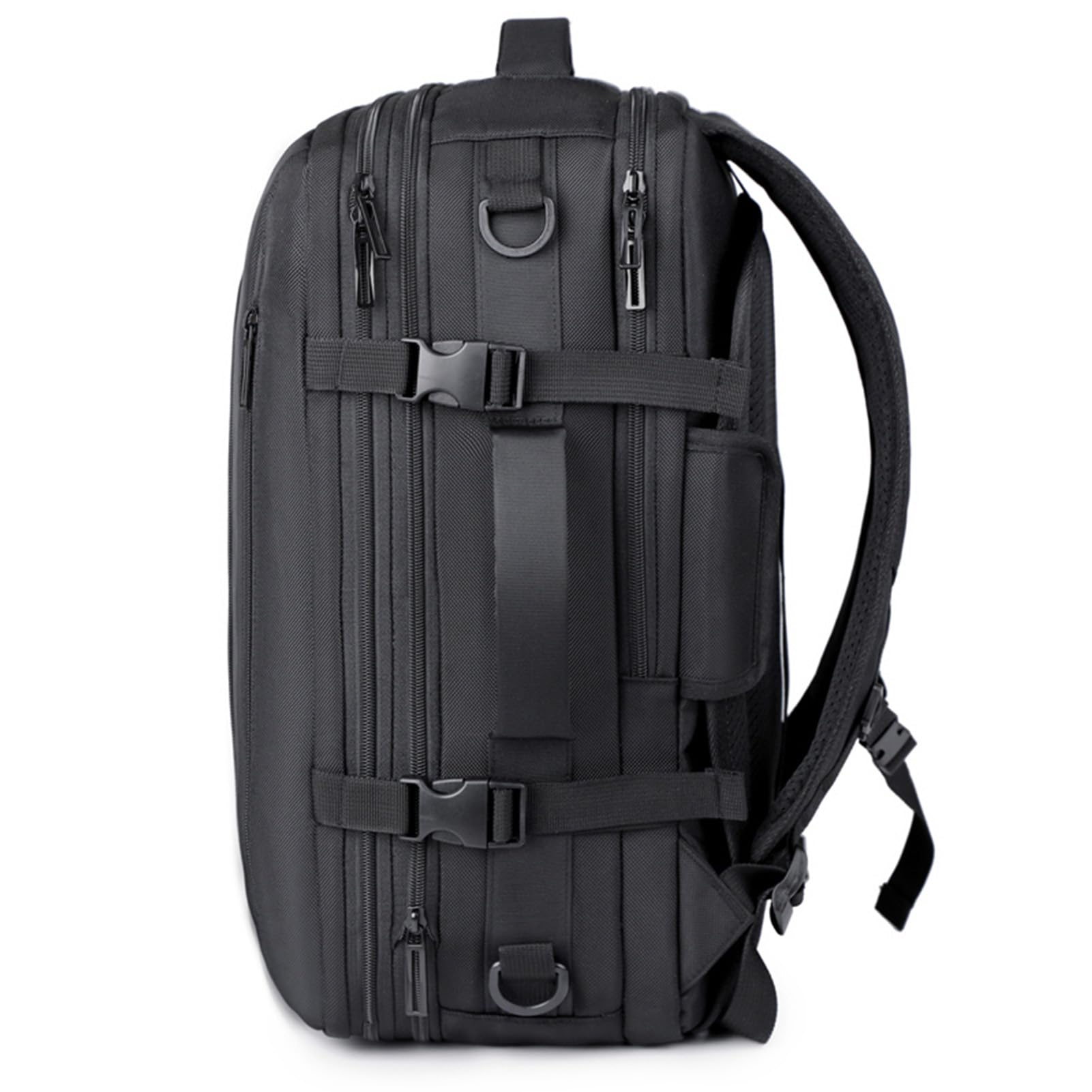 Jeffergarden Sac à Dos de Compression Sous Vide, Tissu Oxford, Sac à Dos de Voyage Extensible pour Voyage d'affaires, Randonnée, capacité de 36 à 55 L, Séparation Humide et Sec, Compatible TSA