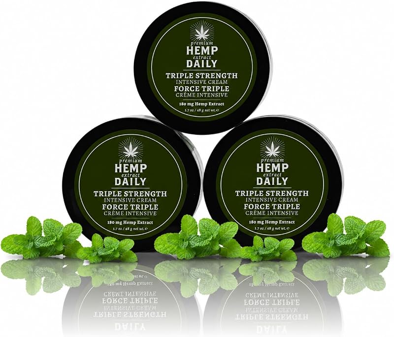 Creme hidratante corporal Premium Hemp Extract Daily Classic Mint, 50 mL