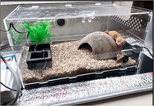 Miniatura 7 de Almohadilla térmica de reptiles con ajuste de temperatura, tapete térmico de 110 V 7 W para reptiles, tortugas, serpientes, lagartos, gecko