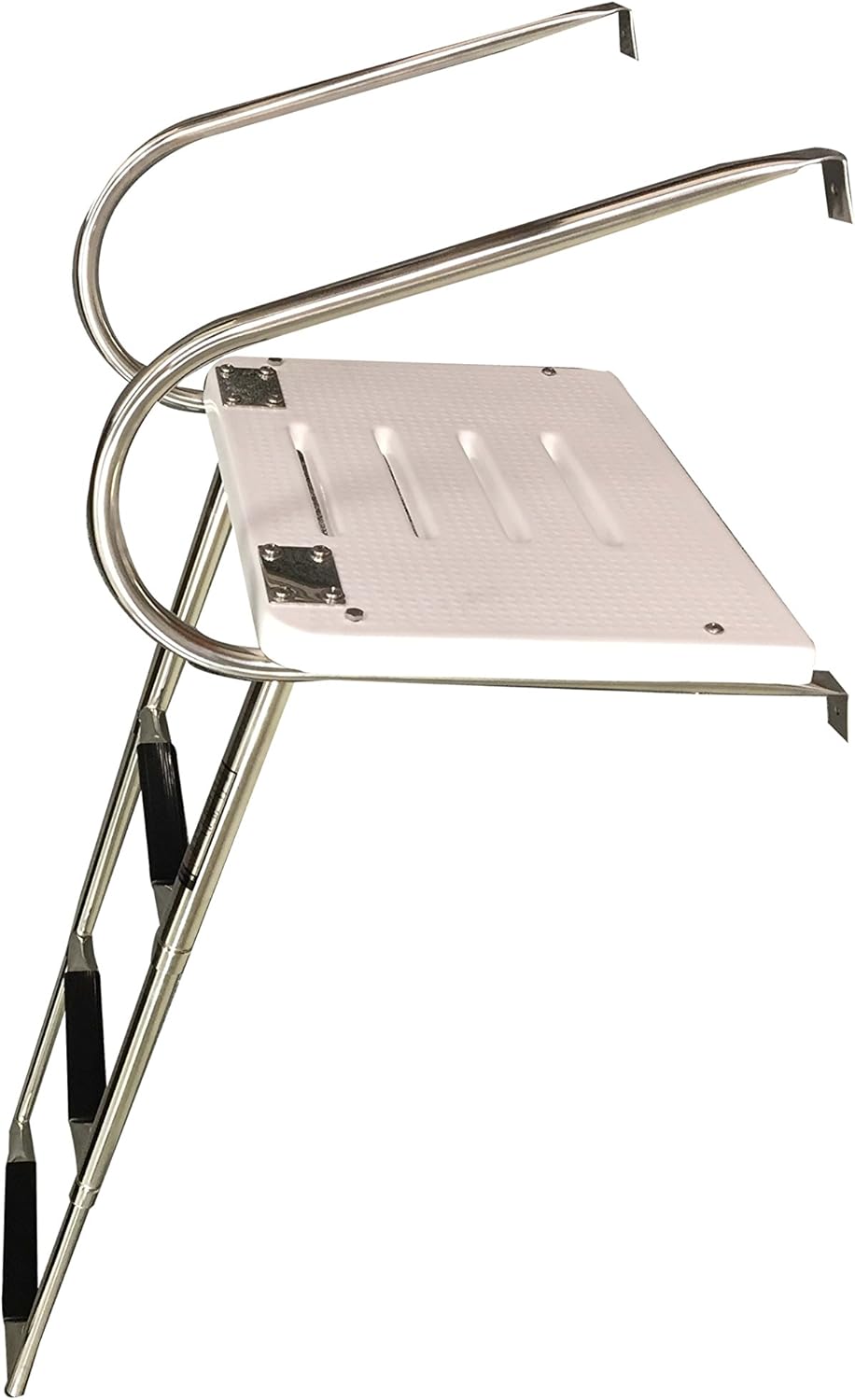 Marine Boat UNIV. Swim Platform Under Mount Telescopic Ladder 3 Step in/Outboard