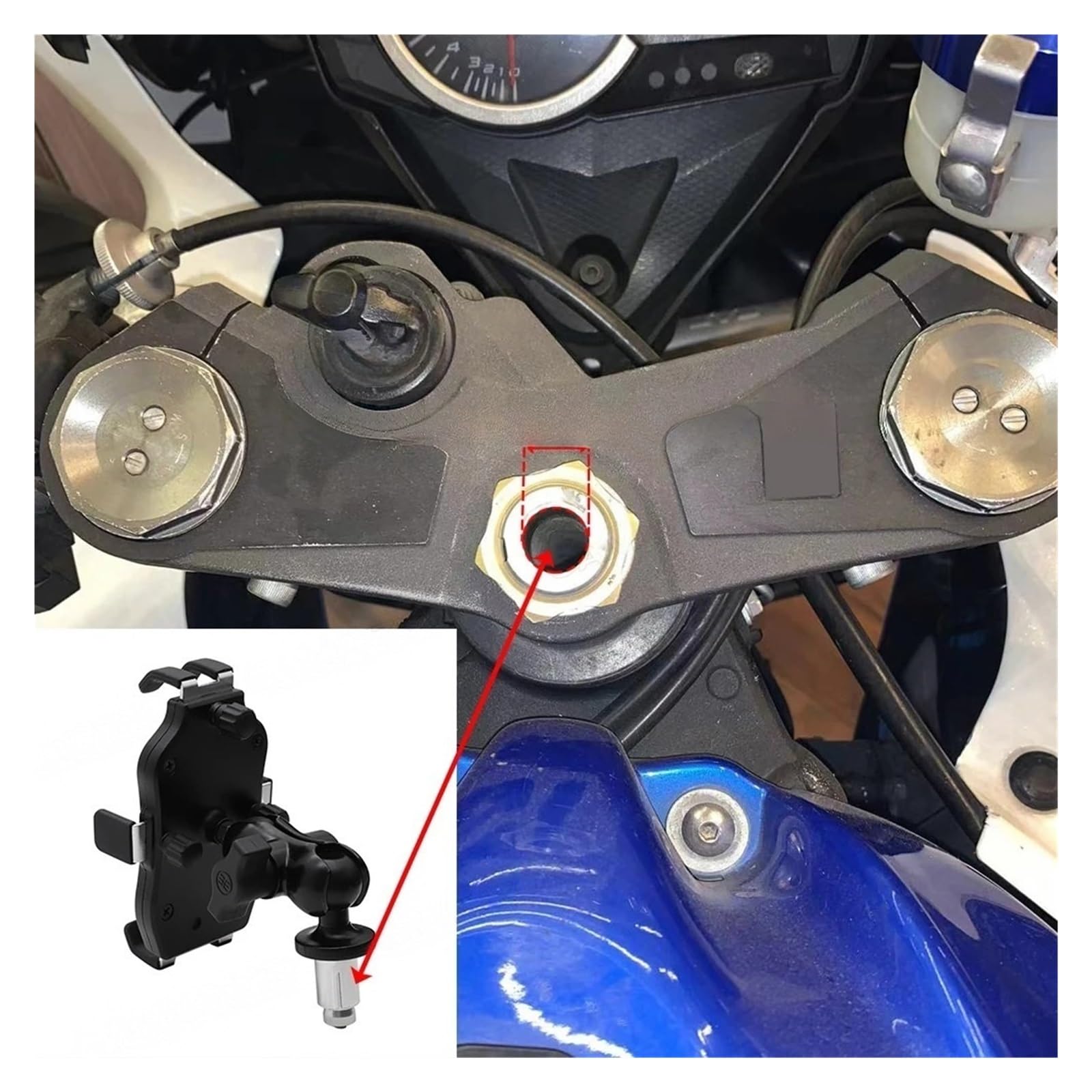 Soporte para teléfono de Moto Navigation Phone Holder for Honda for BMW Motorcycle Frame Bracket Support Stand Mount