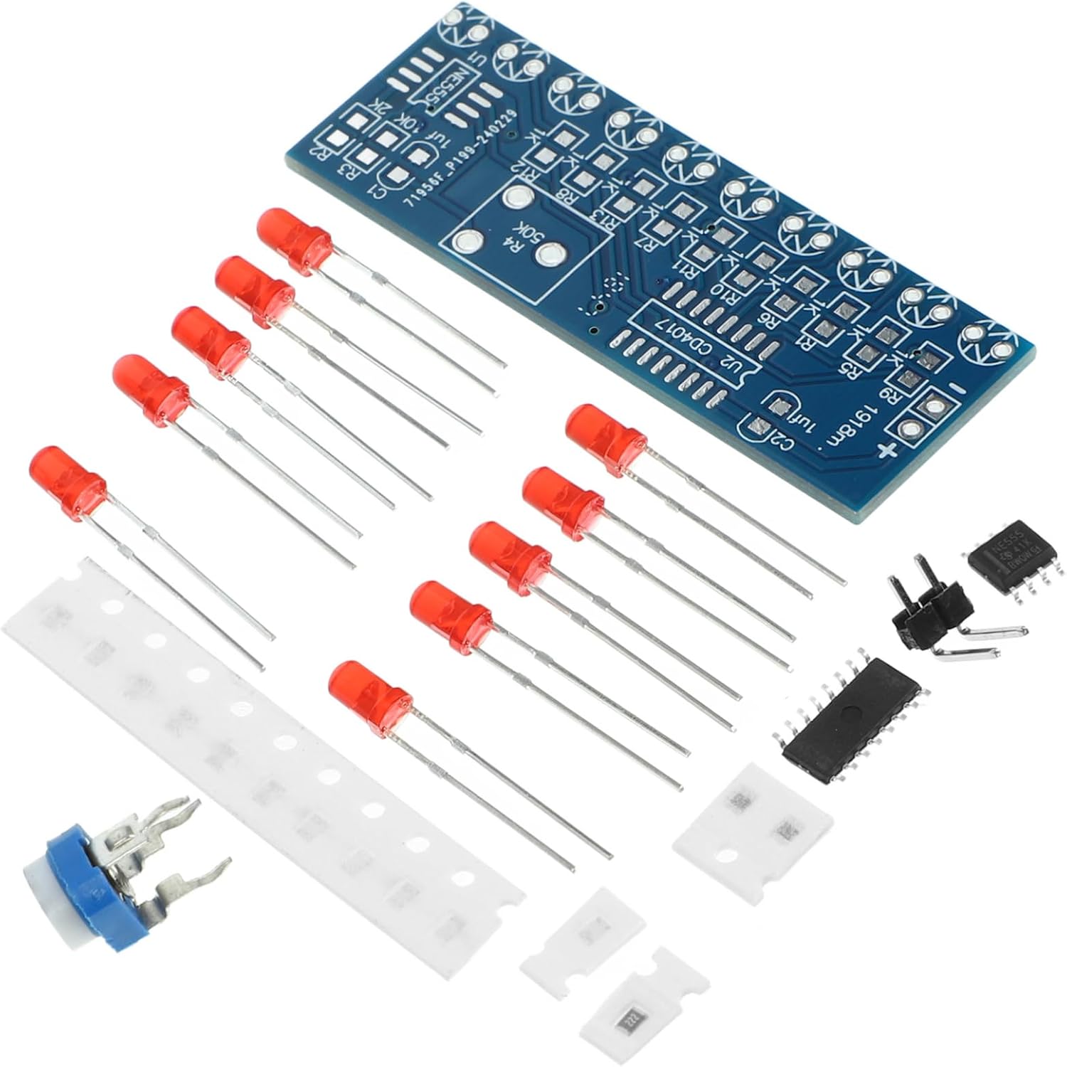 Ne555 Cd4017 Flowing Light Soldering Kit DIY Electronics 4 Sets
