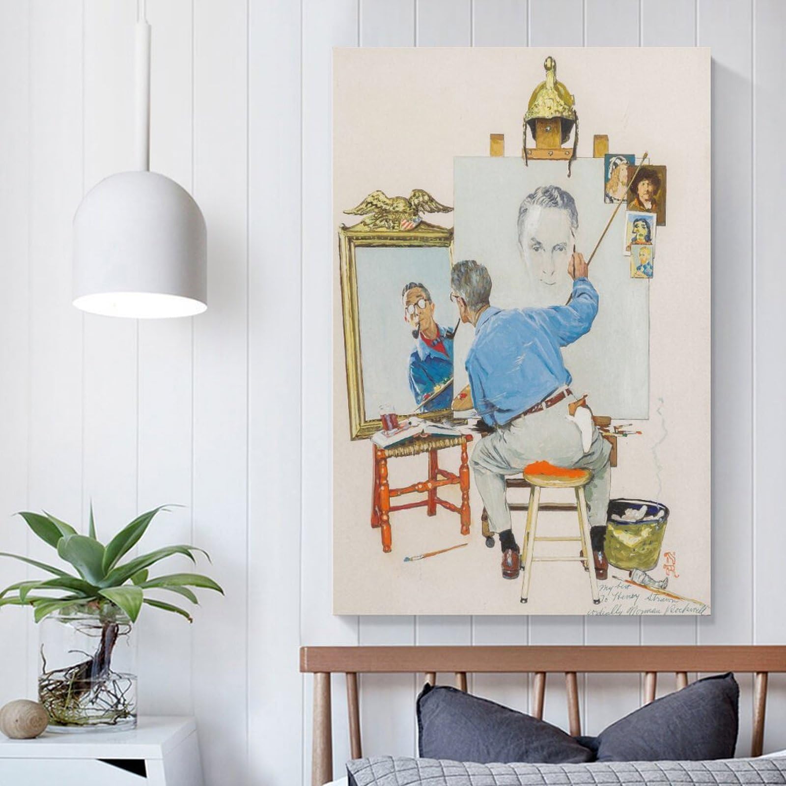 Amazon.co.jp: Norman Rockwell ノーマンロックウェル絵画トリプル