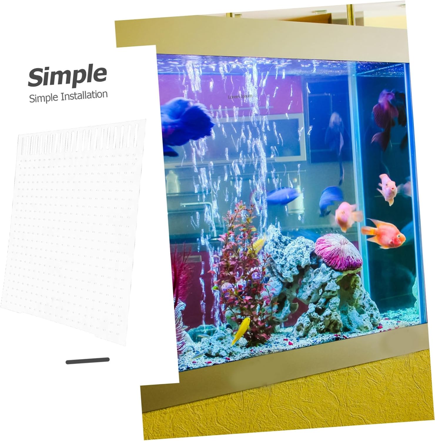 HANABASS Fish Tank Isolation Board Acrylic Separator Fish Tank Divider Breeding Fighting Prevention