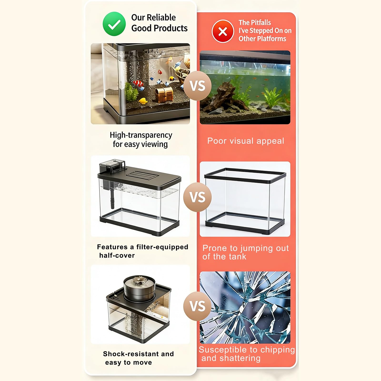 Turtle Fish Tank Acquario Turtle Tank Acquario Per Tartarughe Giovani Acquario Per Pesci Tropicali Completo Di Accessori Filtro Luce Per Tartarughe Giovani, Gamberi, Granchi, Anfibi, Rettili(L)