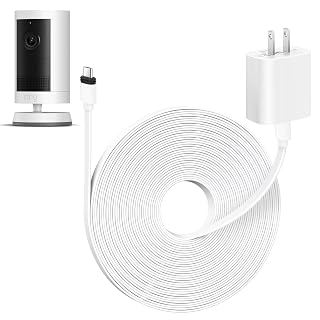 ALERTCAM 25ft Weatherproof Power Adapter for ππ’π§π Spotlight Cam Plus/Pro (Battery) and Outdoor Cam Plus (Battery), Flat USB-C Power Cord for Continuous Power Supply to Security Camera, White - Amazon product rated Grade B