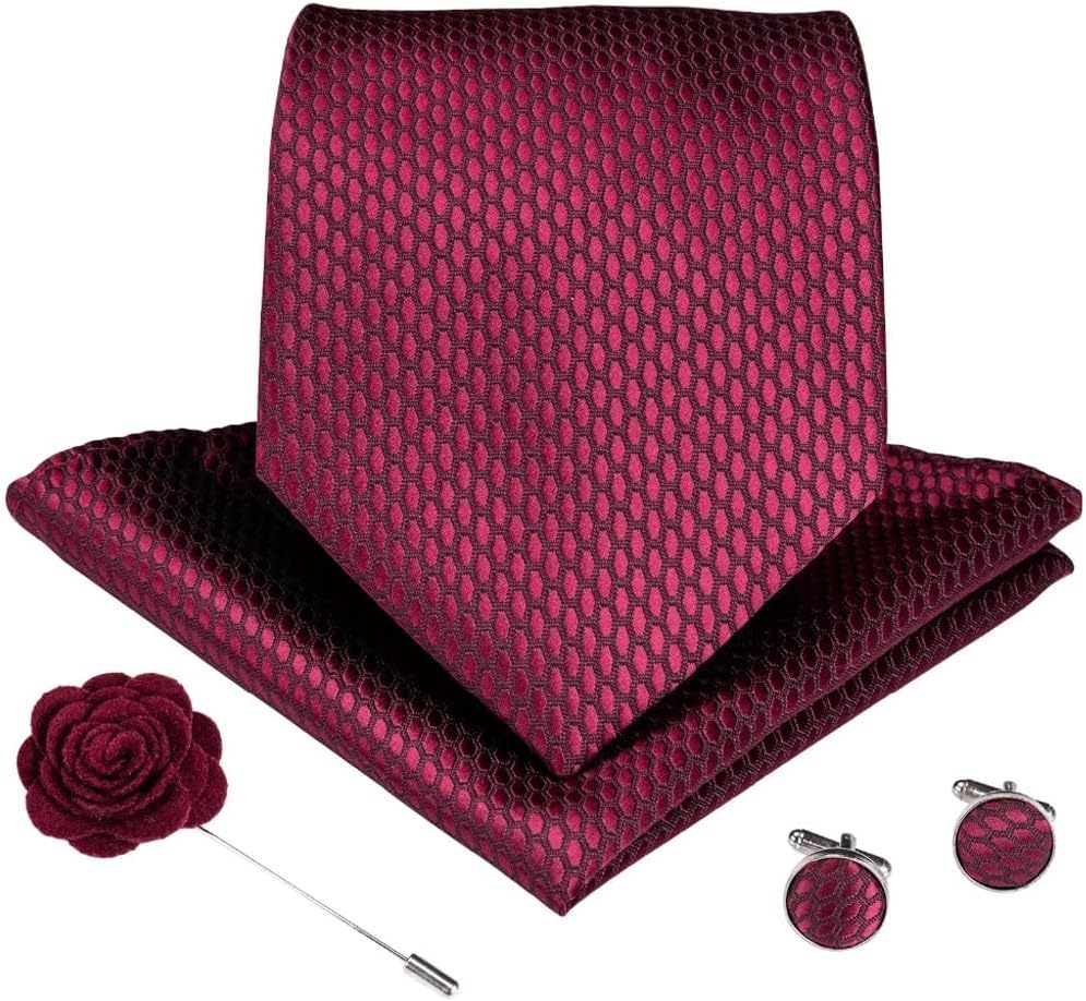 Men's Tie Sets Slik Ties Gravatas for Men Neckties Wedding Party Business Man Gift