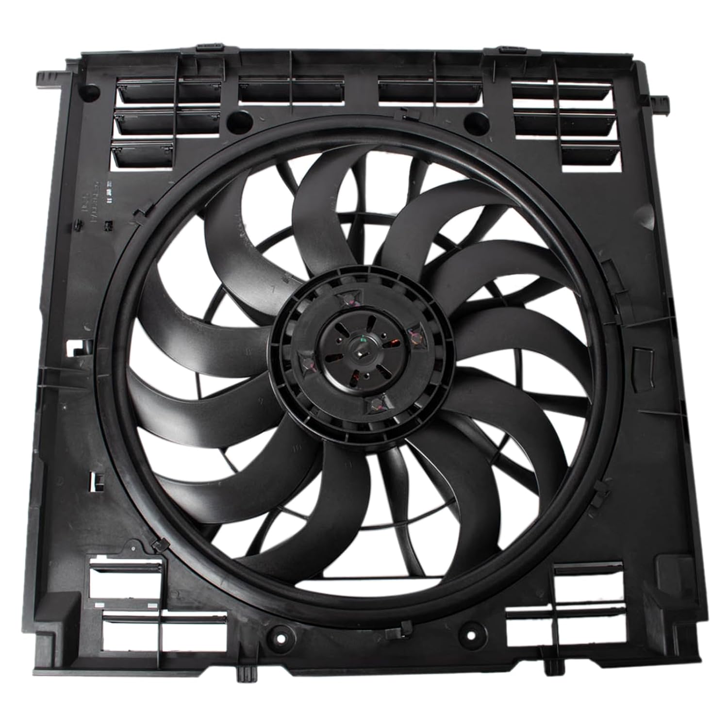 TRQ Radiator Cooling Fan Assembly Compatible with 2020-2023 BMW M Series X5 X6 2020-2022 X7 BM3115151