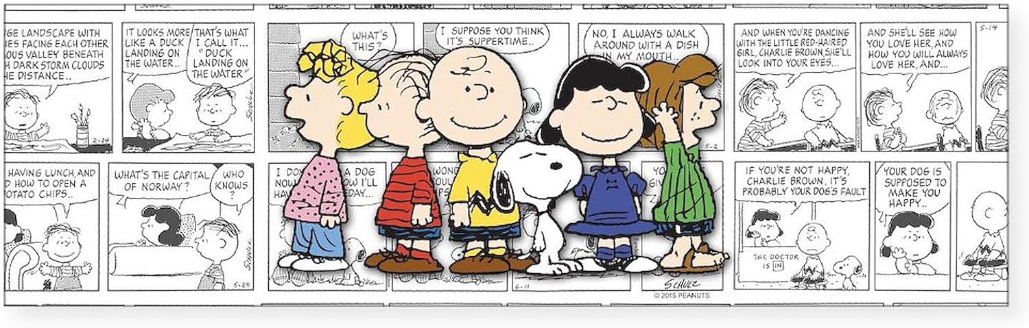 CafePress The Peanuts Gang Sticker (Bumper) 10"x3" Rectangle Vinyl Bumper Sticker Car Decal