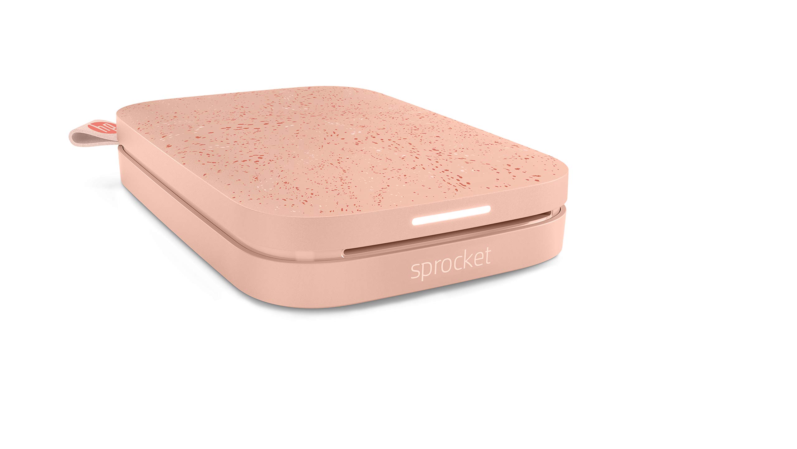HP Sprocket 200 - Impresora fotográfica portátil (tecnología de impresión Zink, Bluetooth, fotos 5 x 7.6 cm), blush