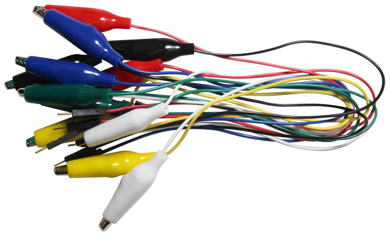 Test Lead Set, Alligator Clip to 2.54mm Pigtail Pin