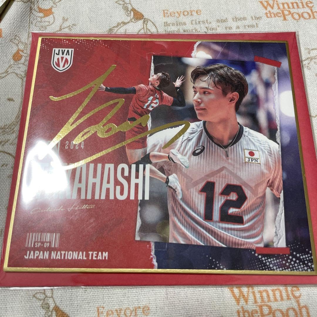 バレーボール 髙橋藍 直筆サイン色紙 日本代表 全日本男子バレー高橋藍選手直筆サイン色紙