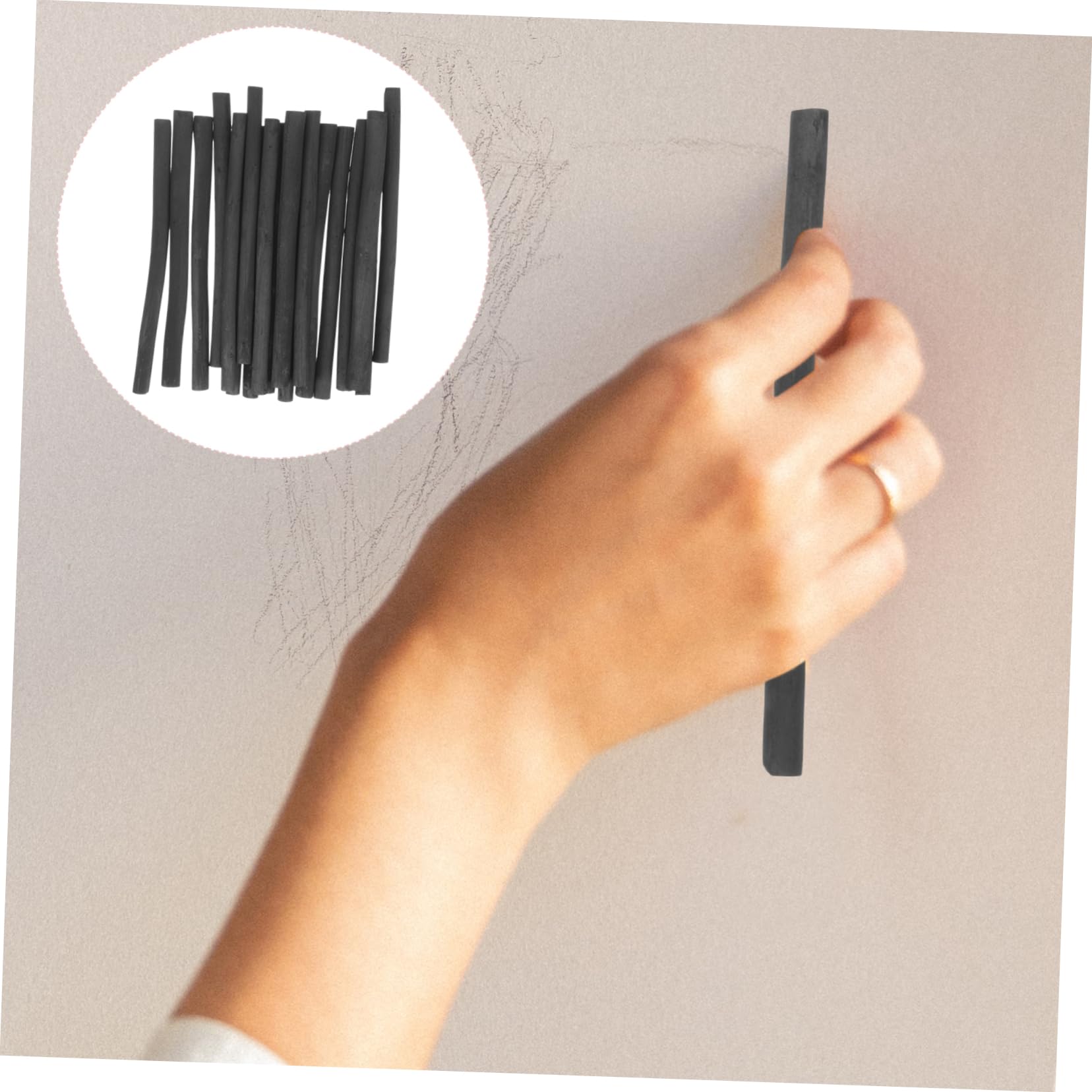 60piezas Lápices De Dibujo De Carboncillo Comprimido Varillas De Carboncillo Para De Dibujo Para Sombreado y Diámetro Para y