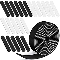 Vista 11 de Outus 23 piezas de cinta reductora de tamaño de sombrero, tamaño mixto, inserción de cinta reductora de espuma, rollo autoadhesivo (blanco + negro)