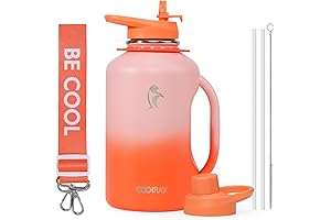 Coolflask Fishot Half Gallon Insulated Water Bottle
