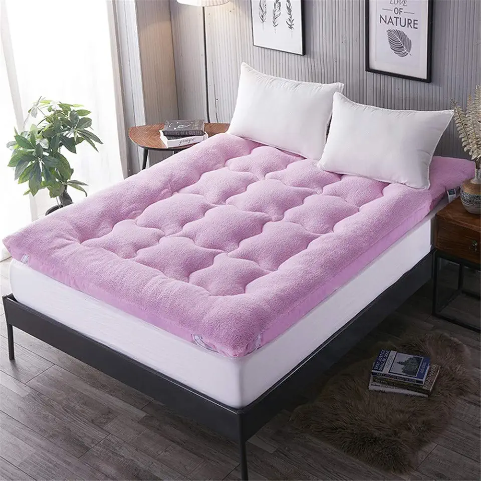 1 colchão de futon japonês grosso de pelúcia – almofada de dormir dobrável 90 x 200 cm (35 x 79 polegadas) para conforto versátil, conveniência