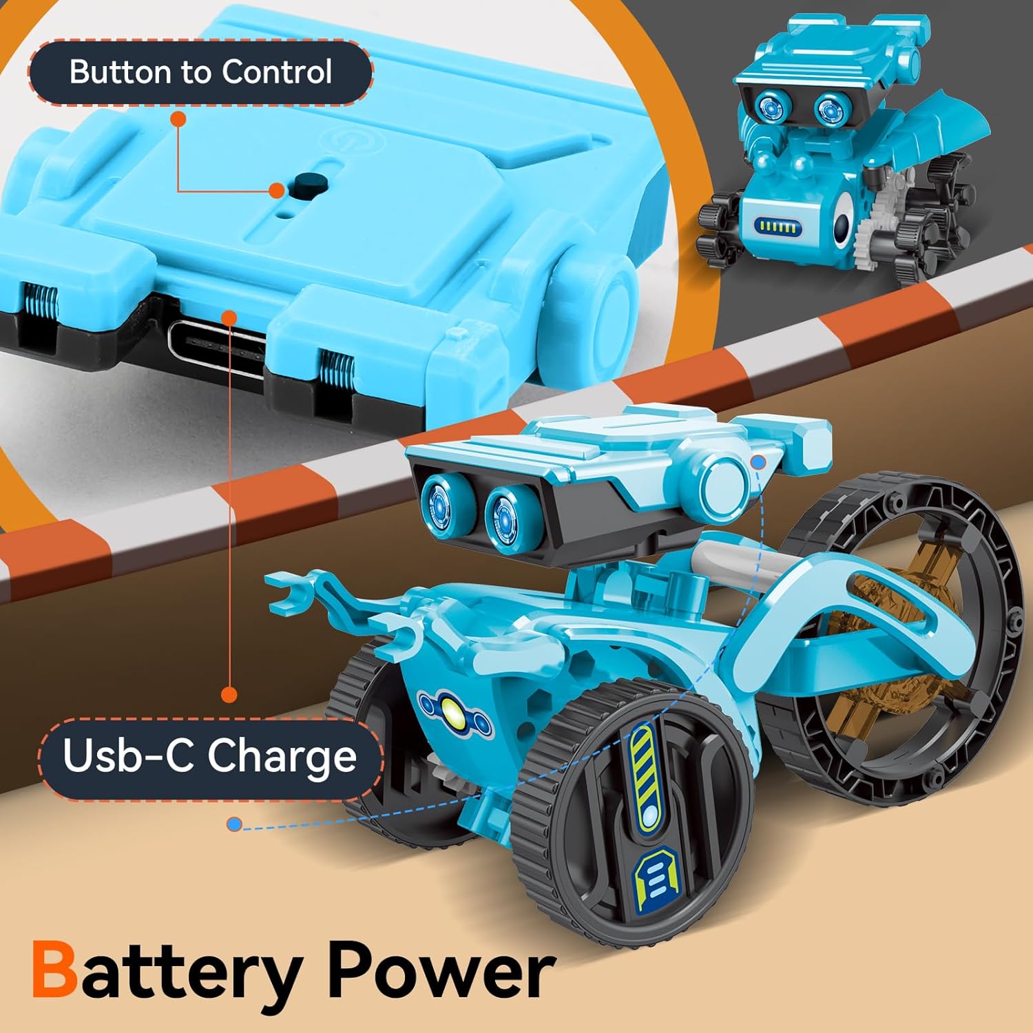 STEM 12-in-1 Education Robots Toys for Boys Age 8-12 12-16, DIY Educational Toy Science Kits for Kids, Building Experiment Robotics Set Birthday Gifts for 8 9 10 11 12 13 14 15 16 Years Old Boys Girls