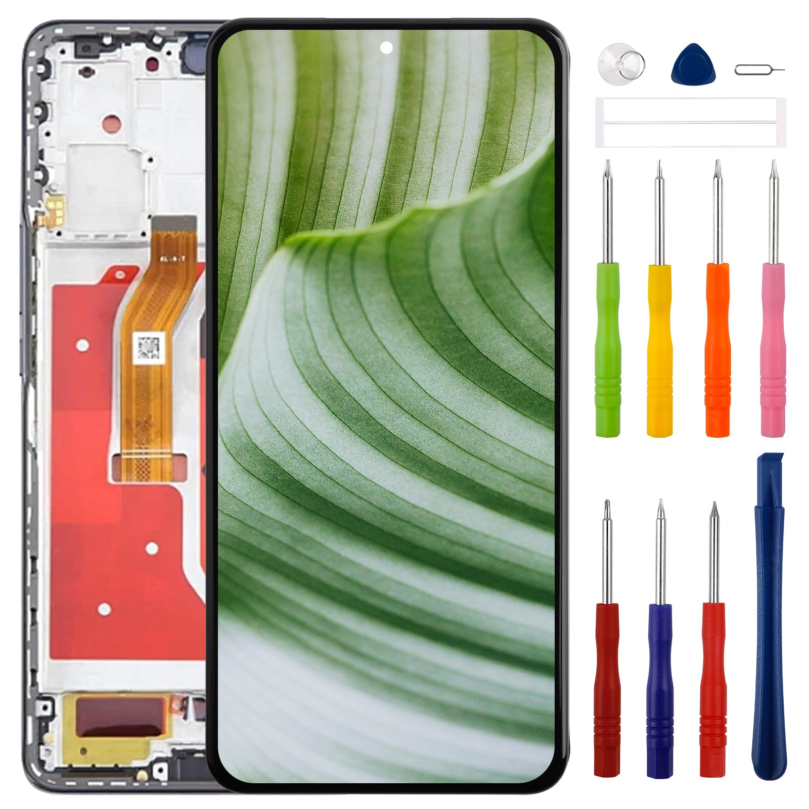 Pantalla TFT LCD de repuesto de 6,78 pulgadas para Honor Magic 6 Lite 5G, pantalla LCD táctil, digitalizador con juego de herramientas de reparación actualizado [sin función de huella digital]