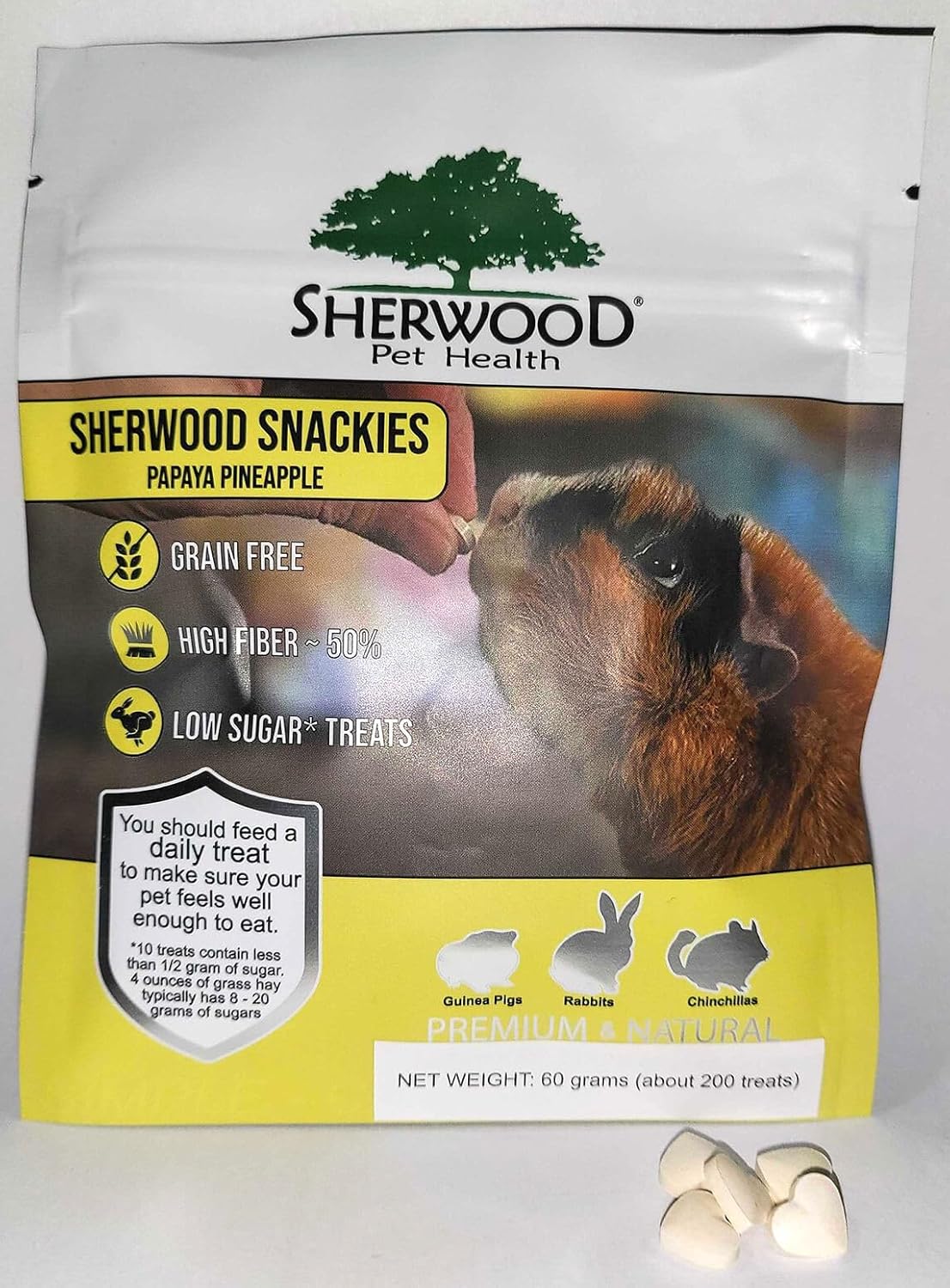 Sherwood Pet Health Papaya, Pineapple Treats for Rabbits, Guinea Pigs and