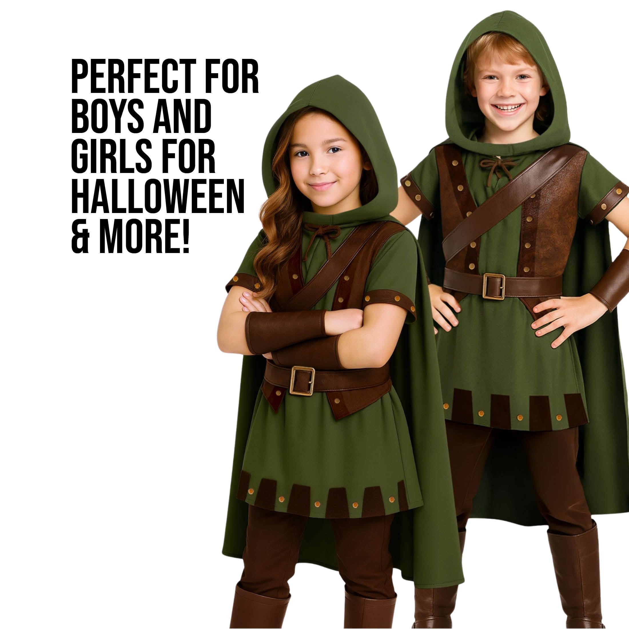Morph Forest Hero Costume, Archer Costume Kids, Book Character Costumes for Boys And Girls World Book Day Costumes For Boys 4-6 Years - Image 3