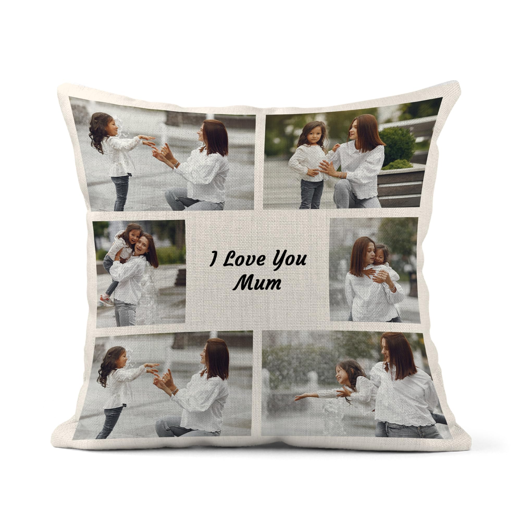 Personalised Anniversary Couples Gifts for Women & Men, Personalised Pillows Adults, Customised Cushion with Photos, Custom Photo Pillow, Personalised Christmas Photo Gifts for Him & Her