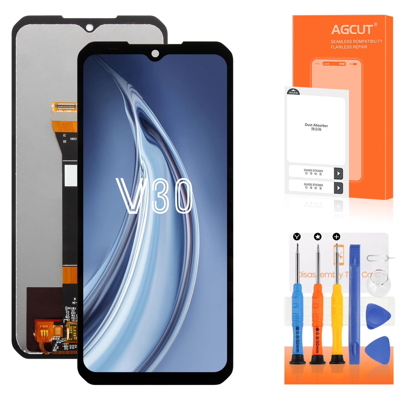 ARSSLY LCD Display per DOOGEE V30, Schermo per DOOGEE V30 Touchscreen Digitazer Assembly Sostituzione con Strumenti ARSSLY LCD Display per DOOGEE V30, Schermo per DOOGEE V30 Touchscreen Digitazer Assembly Sostituzione con Strumenti