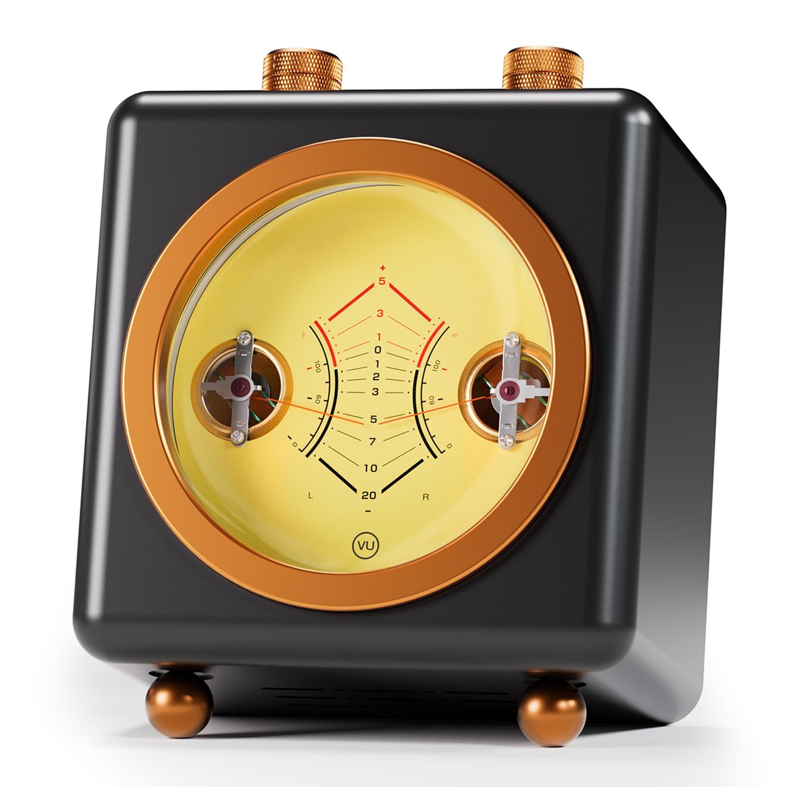 Luce audio VU Meter, luce ritmica musicale con luminosità regolabile e colore della retroilluminazione, regolazione a gamma completa per giochi e uso desktop