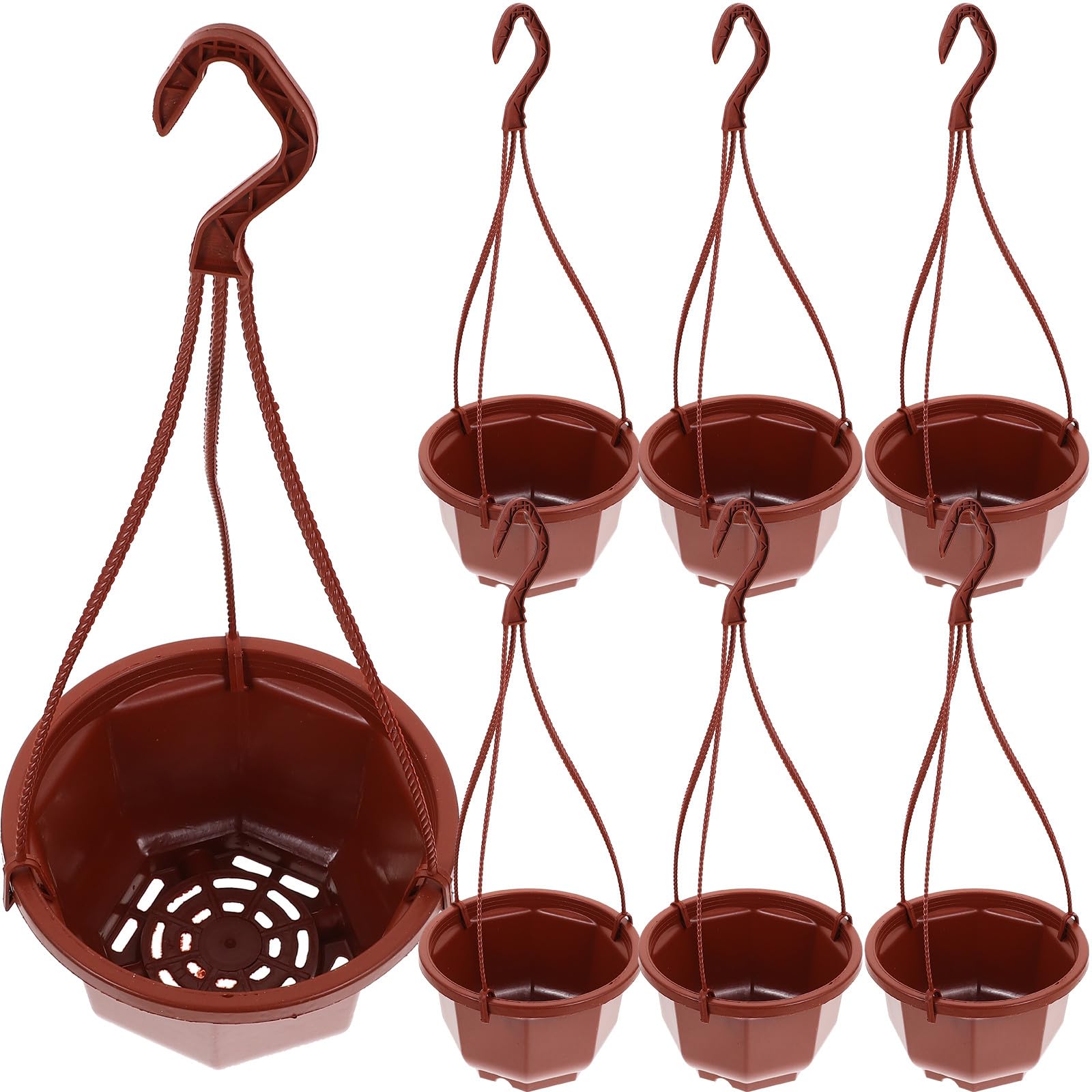 Pots de fleurs suspendus pour balcon et jardin en lot de 10 pièces