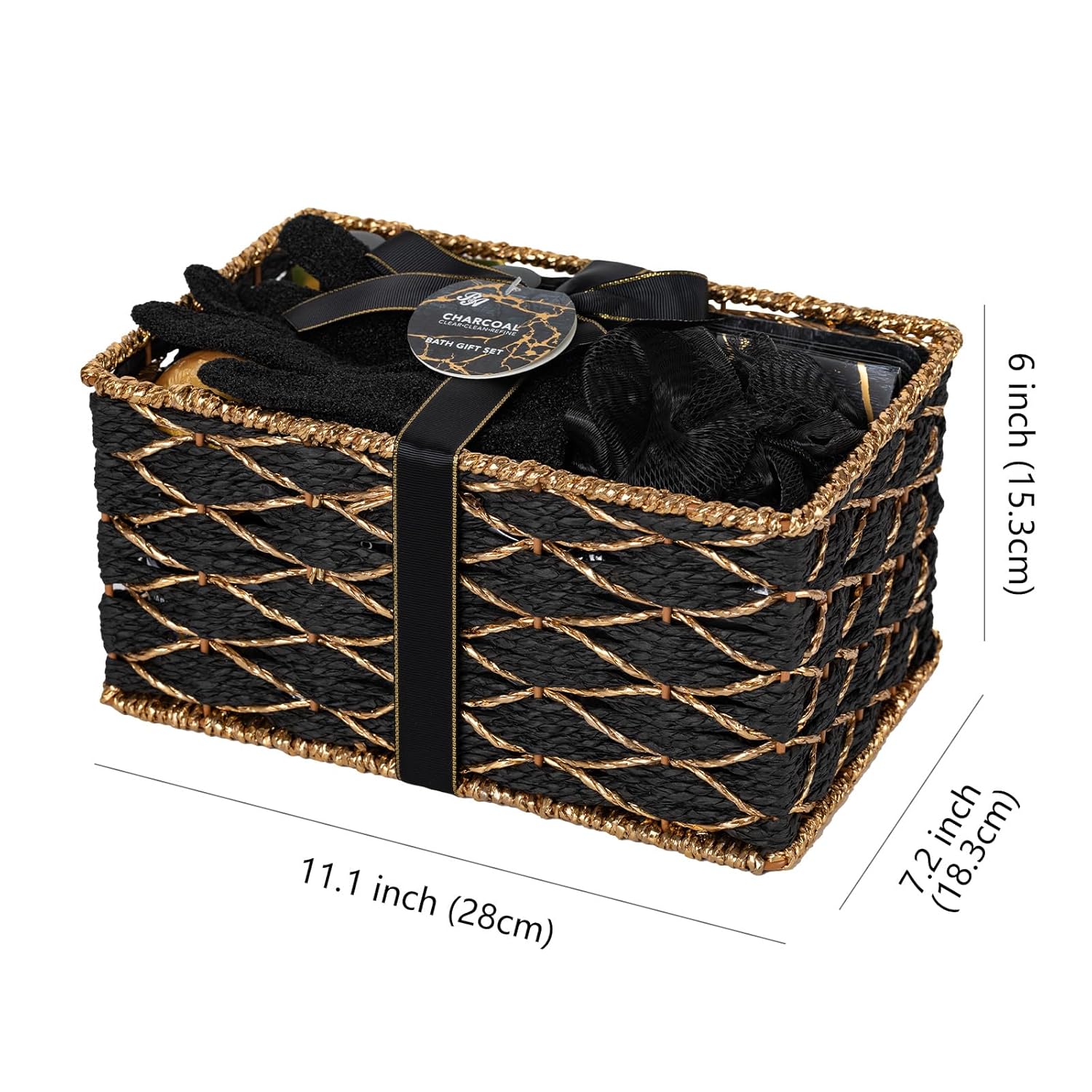 35 Pcs Valentines Day Gifts for Women & Men, Charcoal Bath & Body Gift Basket, Face Skin Care Kit, Self-Care Gift, Diffuser, Shower Gel, Massage Oil, Bath Bomb, Birthday, Christmas, Mother, Husband - Image 9