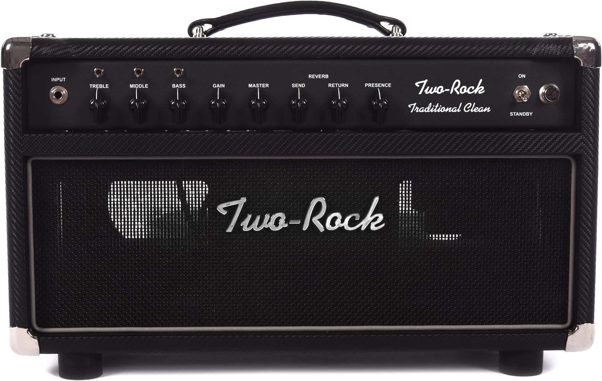 Traditional Clean Head Black Carbon Fiber w/Black Matrix Grill Cloth