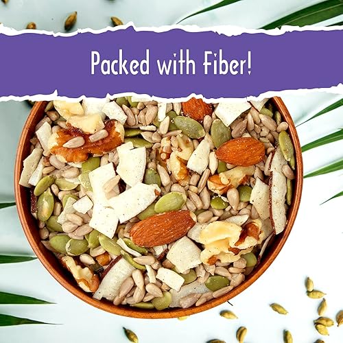 Miniatura 3 de Sunkist Keto Living Trail Mix - Frutas, nueces y semillas, bajo en sodio, aperitivo sin gluten con semillas de girasol, coco, almendras, semillas de